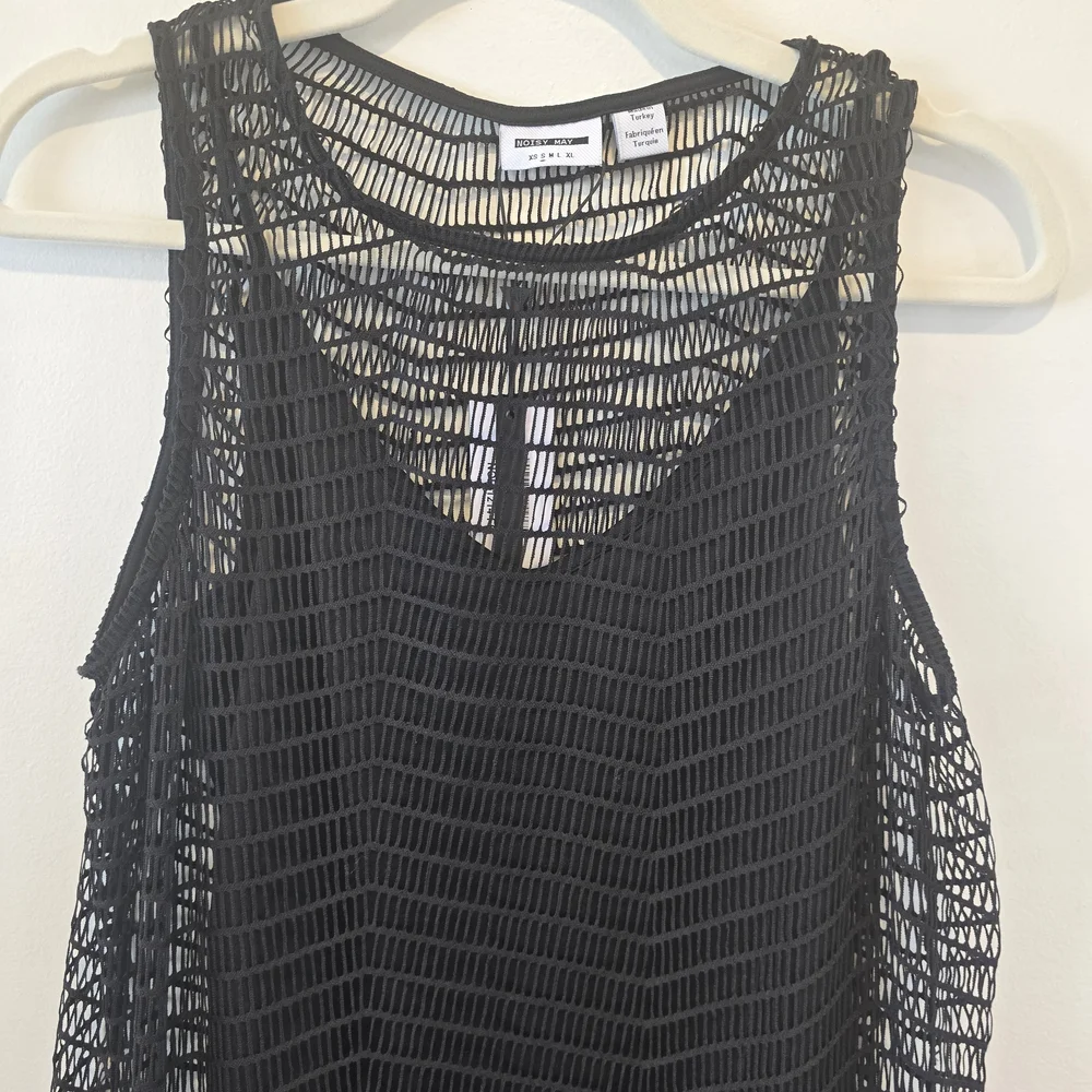 Noisy May Black Mesh Detail Dress Size Small Nwt. - Picture 8 of 15